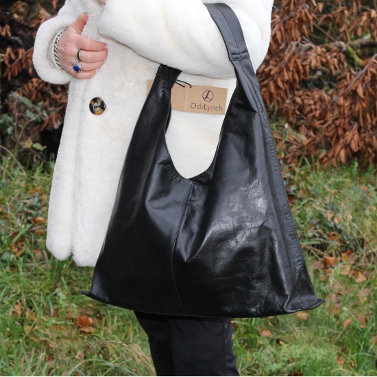 Alabama Hobo black leather